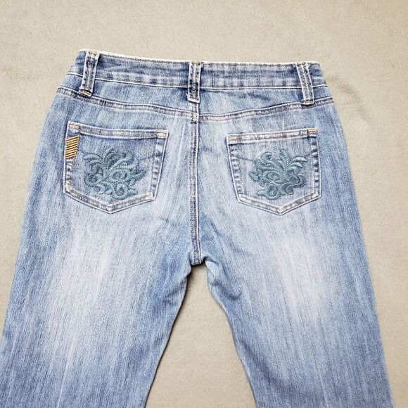 VINTAGE Embroidered Amor flare / bootcut jeans - Picture 11 of 16